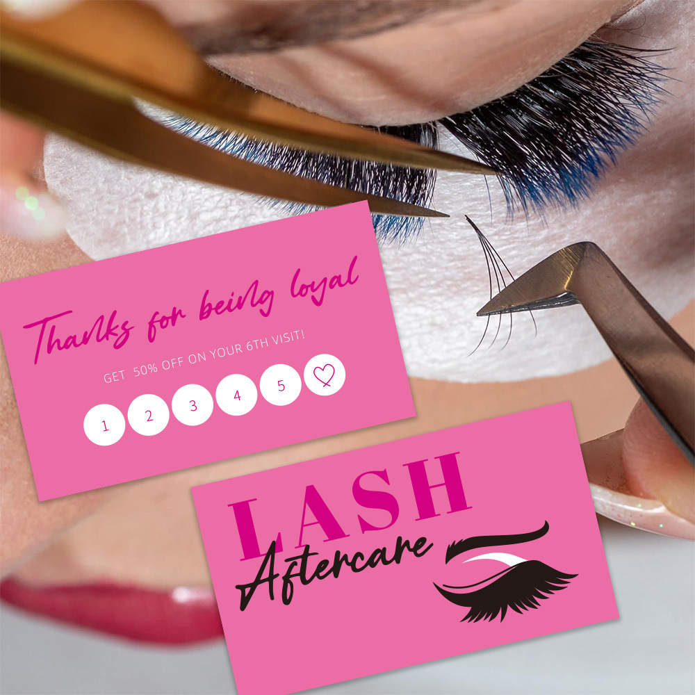 Eyelash Extension Single Lash - 50 Uds. Tarjeta de visita de