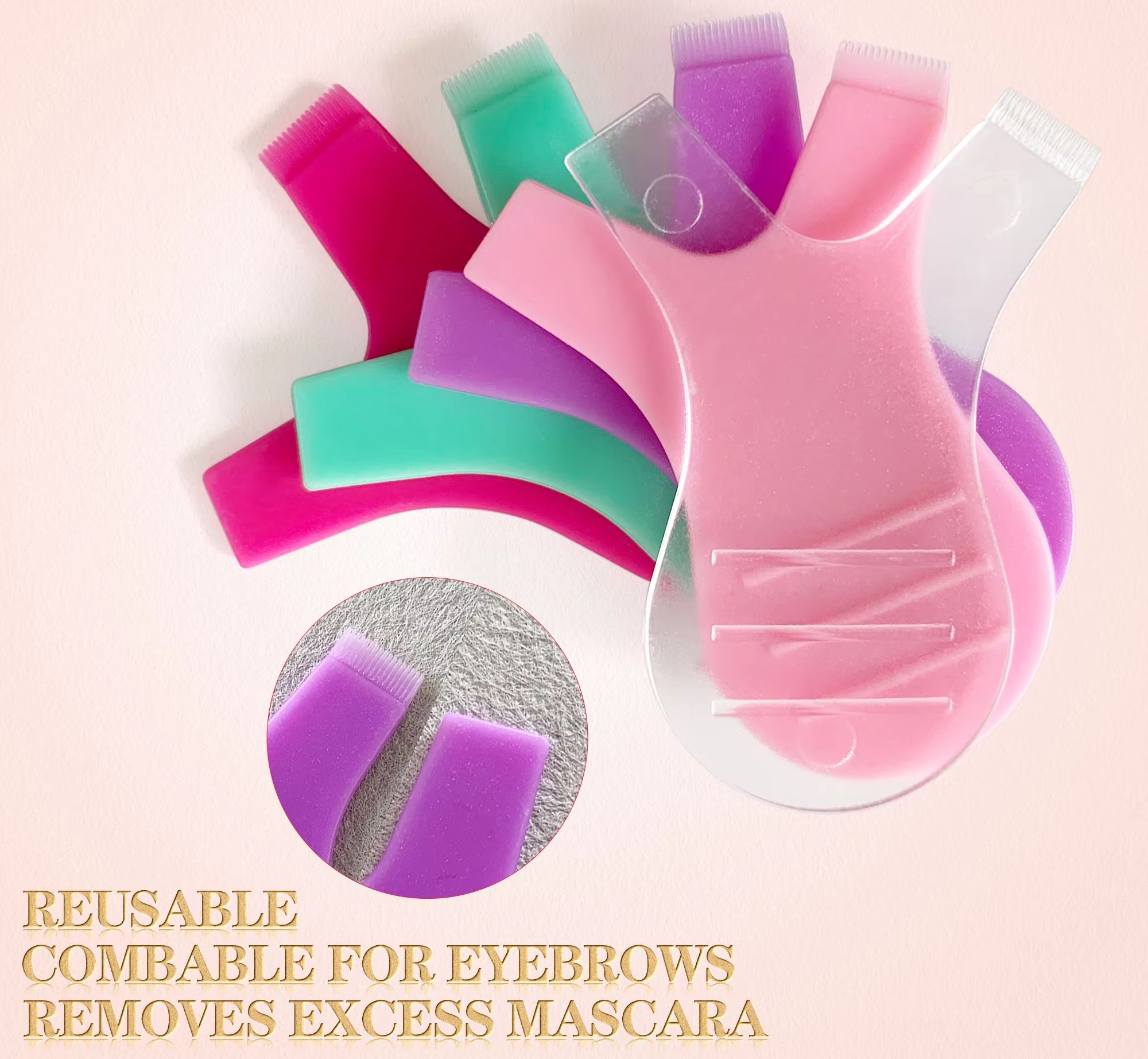 Eyelash Extension Y Shape - 50 pinceles de maquillaje para pestañas,
