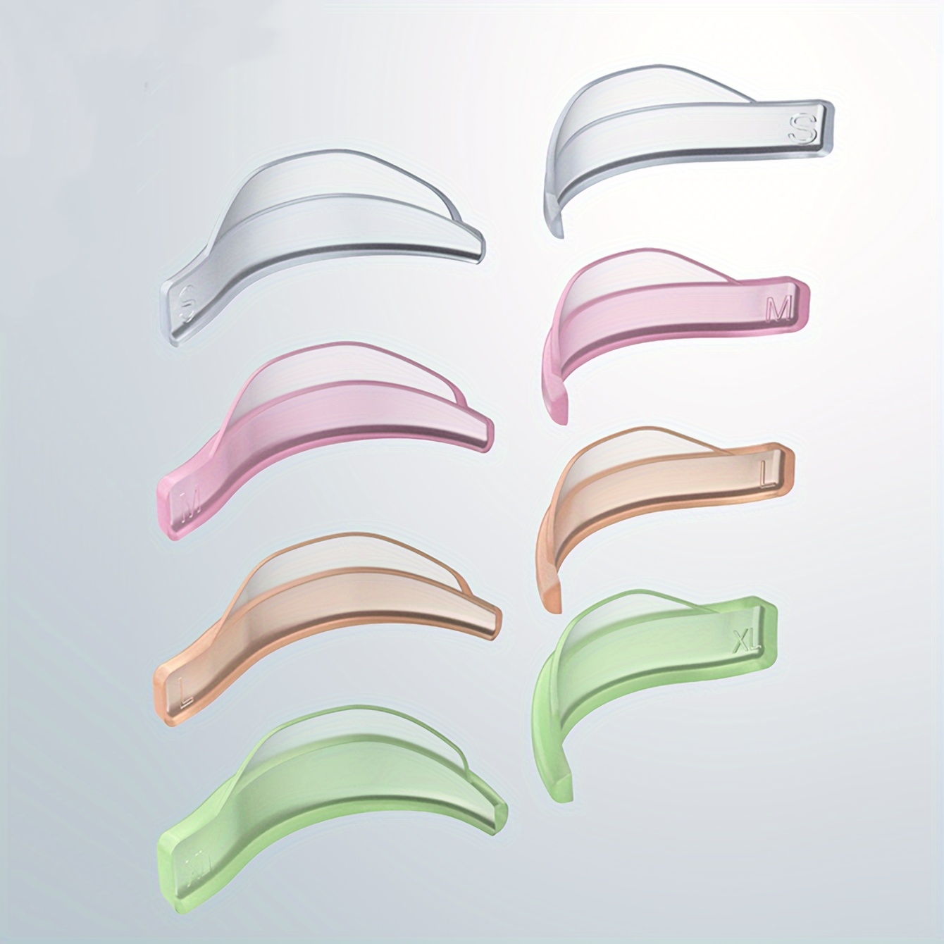 Eyelash Extension Model - 4 Pares de Almohadillas de Silicona