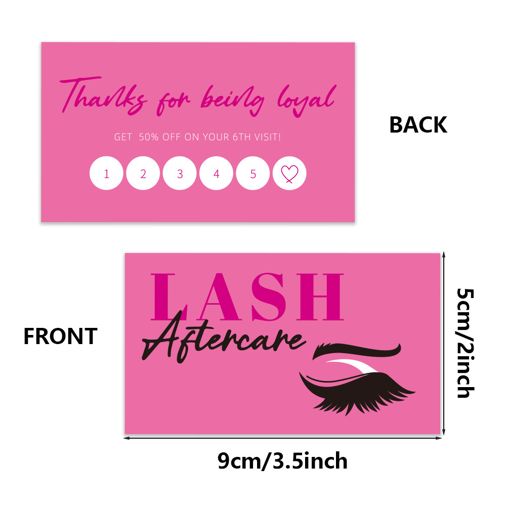 50 Uds. Tarjeta de visita de p - Eyelash Extension Single Lash reseña y precio