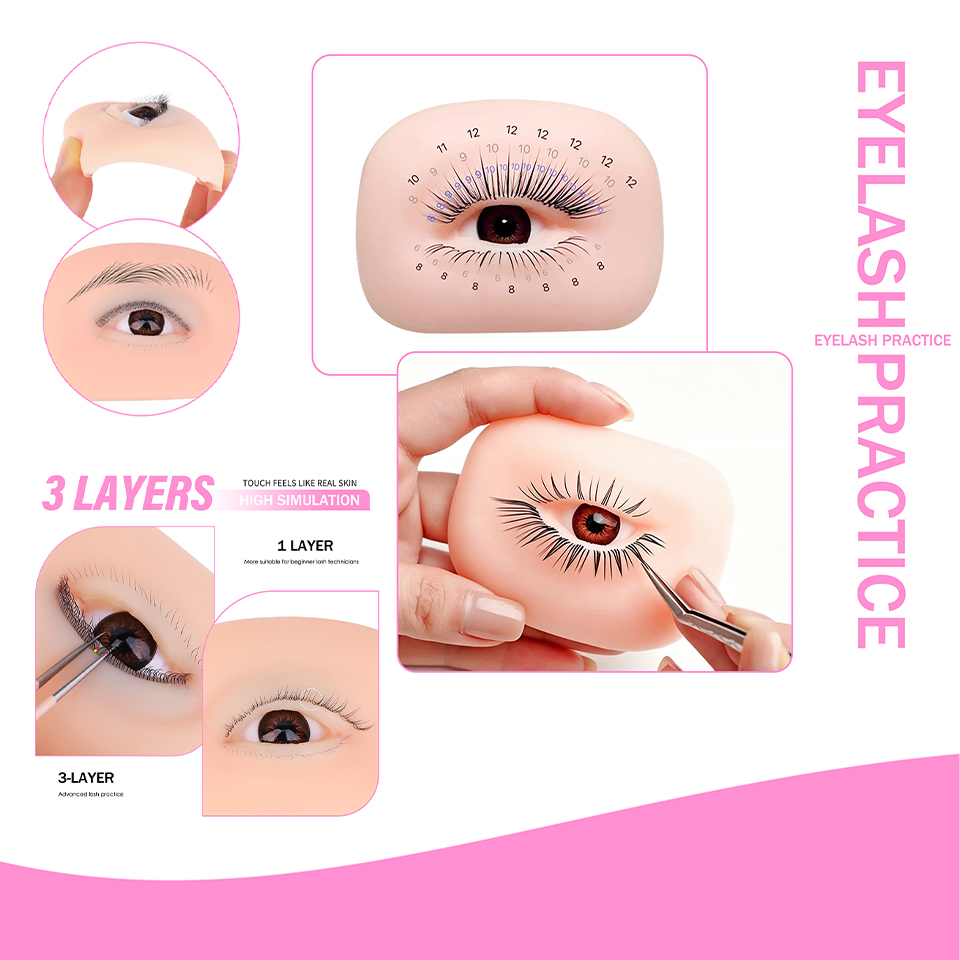 Ojos de Maniquí Reutilizables  - Eyelash Extension Model reseña y precio