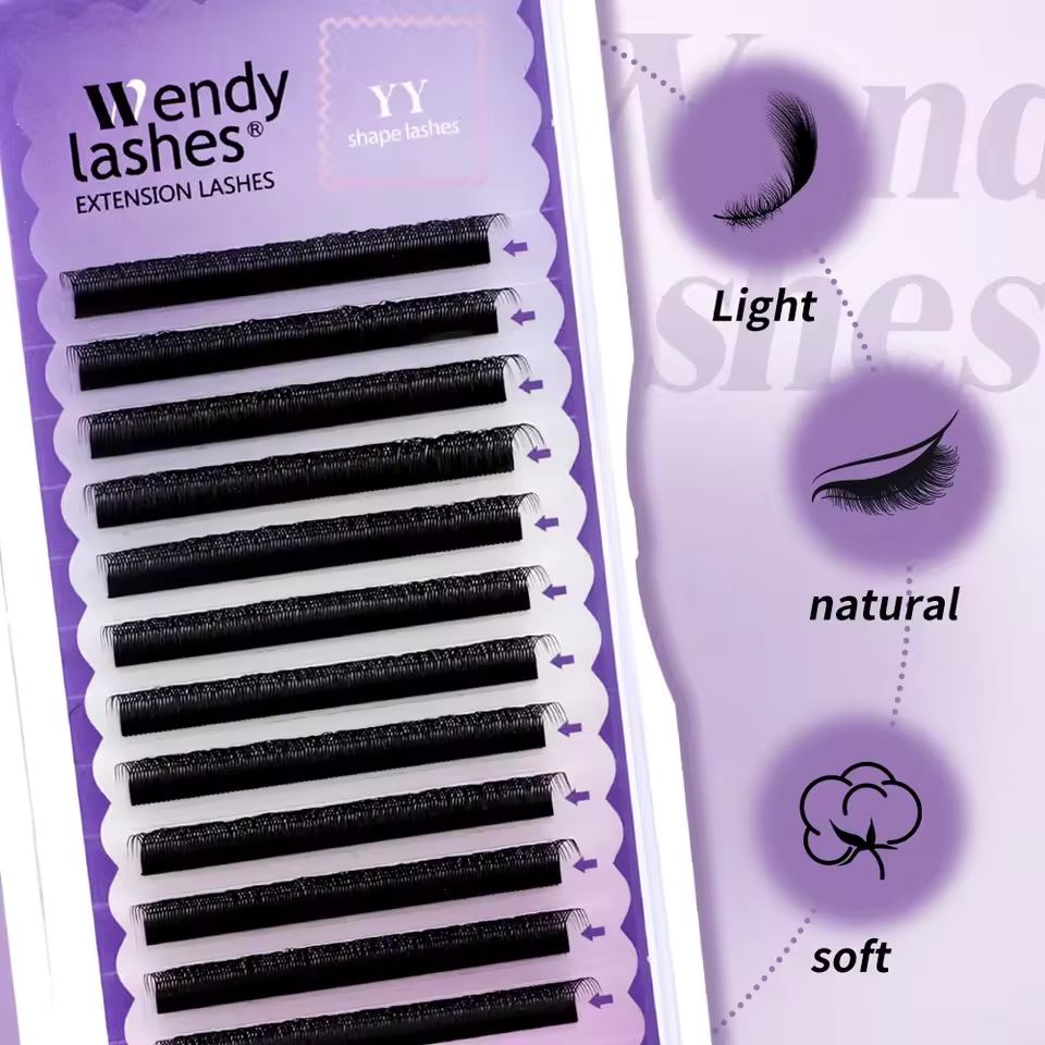 WENDY 2D YY forma C/D Curl Eya - Eyelash Extension Y Shape reseña y precio