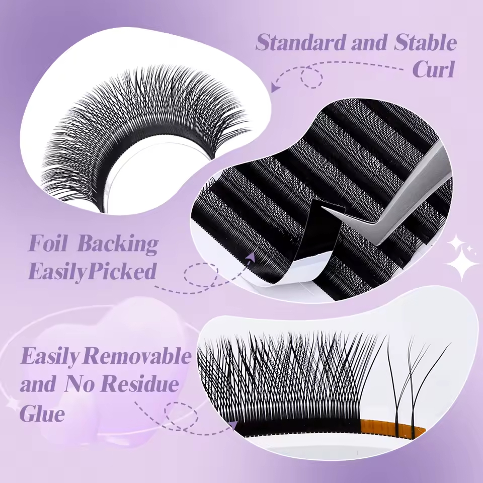 WENDY 2D YY forma C/D Curl Eya - Eyelash Extension Y Shape reseña y precio