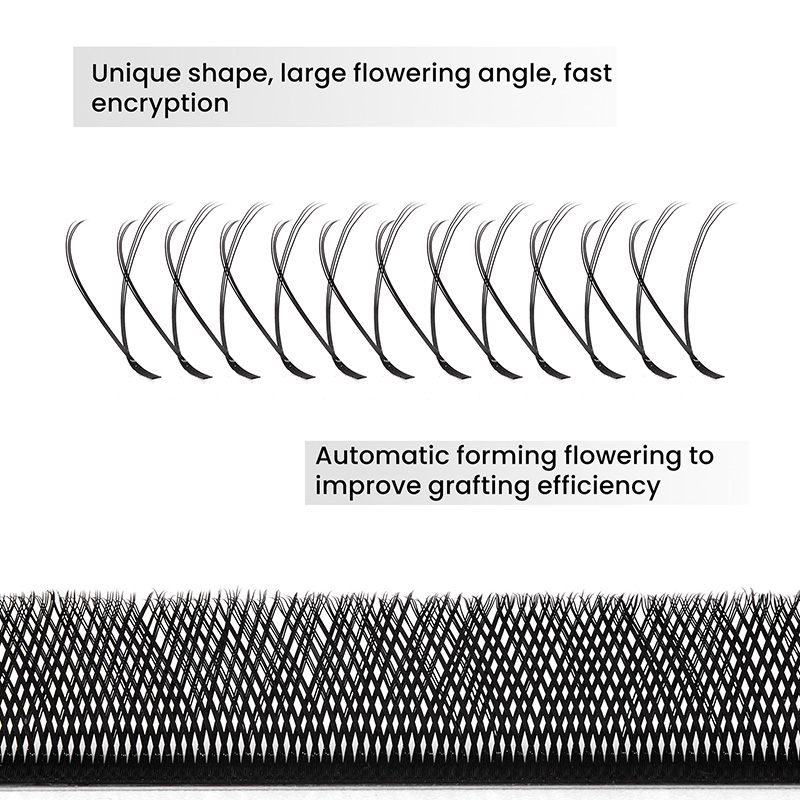 10PCS Extensiones de Pestañas  - Eyelash Extension Y Shape reseña y precio