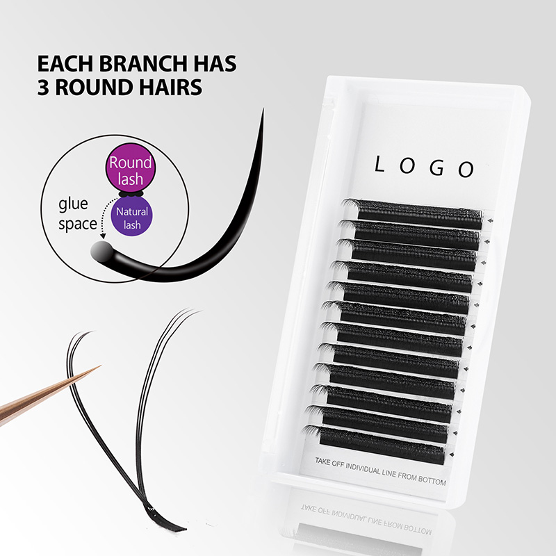 10PCS Extensiones de Pestañas  - Eyelash Extension Y Shape reseña y precio