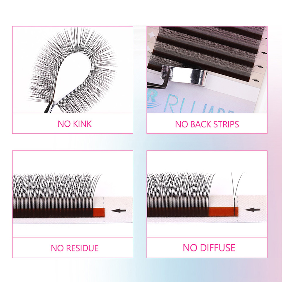RUJADE Pestañas en Forma de Y  - Eyelash Extension Single Lash reseña y precio
